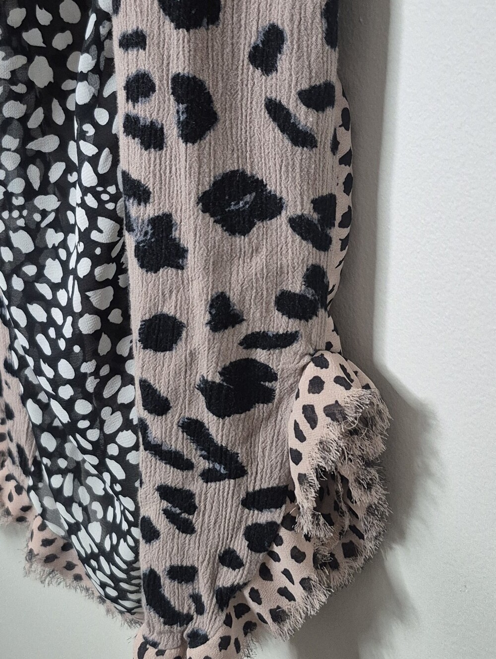 Umgee Patchwork Animal Print Button-Up Tunic / Dress Size 2XL - Picture 3 of 8